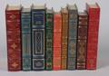 A Collection of Author Signed Leather Bound Books from the Franklin Library