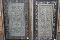 A Pair of Chinese Silk Embroidered Panels Employing Forbidden Stitch