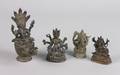 A Group of Four Southeast Asian Bronze Figures of Hindu Gods