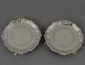 62 PAIR OF GEORGE II STERLING SILVER WAITERS