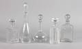 A Group of Five Cut Glass Decanters