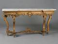 137 ROCOCO STYLE GILTWOOD CONSOLE TABLE