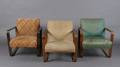 A Group of Three Armchairs