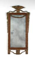 A Neoclassical Style Gesso Wall Mirror