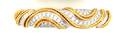 A Ladys 18 Karat Yellow Gold and Diamond Bracelet