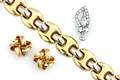 A Ladys 14 Karat Yellow Gold Bracelet