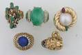 A Group of Five Ladys Rings