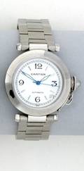 A Stainless Steel Wristwatch Cartier Pasha Collection