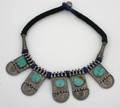 A Ladys Silver and Turquoise Necklace