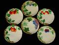 129 SET OF SIX MAJOLICA DESSERT PLATES