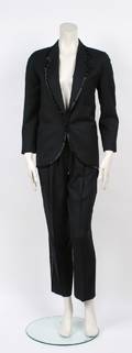 Gucci Black Wool Tuxedo Suit