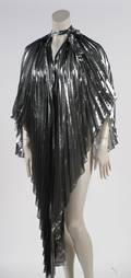 Colcombut Sheer Silver Metallic Cape