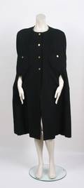 Chanel Black Cashmere Cape