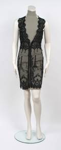 Black Lace Overlay Dress