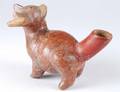 183 PRECOLUMBIAN COLIMA POTTERY DOG VESSEL