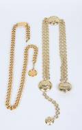 Two Chain Belts Chanel and Versace