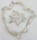 Lynda Benglis Sterling Silver Brooch and Necklace