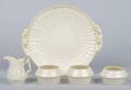 A Group of Five Belleek Table Articles