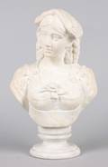 An Alabaster Bust P Barranti
