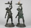 A Pair of Cast Metal Figures of Classical Men