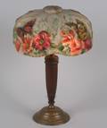A Pairpoint Puffy Butterfly Lamp Shade