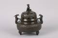 A Chinese Patinated Bronze Censer
