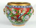 132 CLOISONNE ENAMEL JARDINIERE