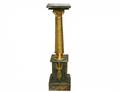 247 EMPIRE STYLE GILT BRONZE MOUNTED MARBLE PEDESTAL