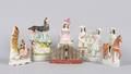 A Group of Six Staffordshire Figural Groups