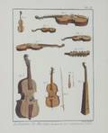 Four Framed Prints of Musical Instruments