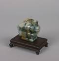 A Chinese Jade Animal Form Vessel and Cover