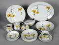 210 EIGHTYONE PIECE PORCELAIN PART DINNER SERVICE