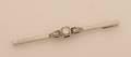 A Ladys 14 Karat White Gold and Diamond Bar Pin
