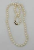 A Ladys Single Strand Cultured Pearl Necklace