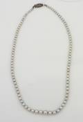 A Ladys Single Strand Cultured Pearl Necklace