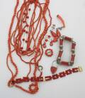 A Group of Coral Jewelry