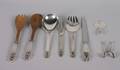 An Assembled Group of Danish Silver Serving Utensils