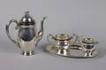 A Danish Silver Three Piece Coffee Service Grann and Laglye Copenhagen