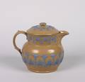 A Spode Jasperware Style Glazed Coffee Pot