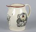 A Liverpool Transfer Decorated and Painted Jug