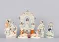 A Group of Six Staffordshire Figural Groups