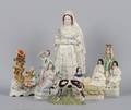 A Group of Six Staffordshire Figural Groups