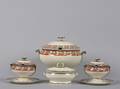 A Wedgwood Transfer Decorated Soup Tureen and Two Sauce Tureens