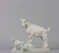 A Group of Two Meissen Porcelain Figures of Goats