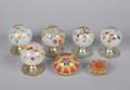 A Group of Five Strathearn Paperweight Doorknobs