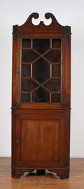 A Queen Anne Style Corner Cabinet
