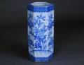 96 BLUE AND WHITE PORCELAIN UMBRELLA STAND