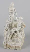 A Bisque Porcelain Figural Group