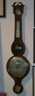 A Mercury Wheel Barometer A Ortelli Oxford