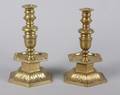 A Pair of Brass Candlesticks